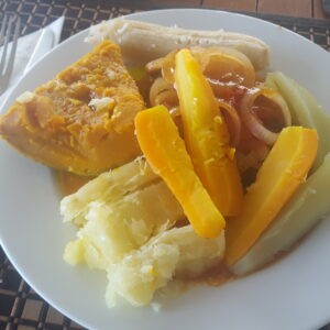 King fish filet with cassava